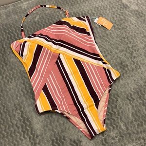 Kona Sol One Piece Halter Bathing Suit (Target)